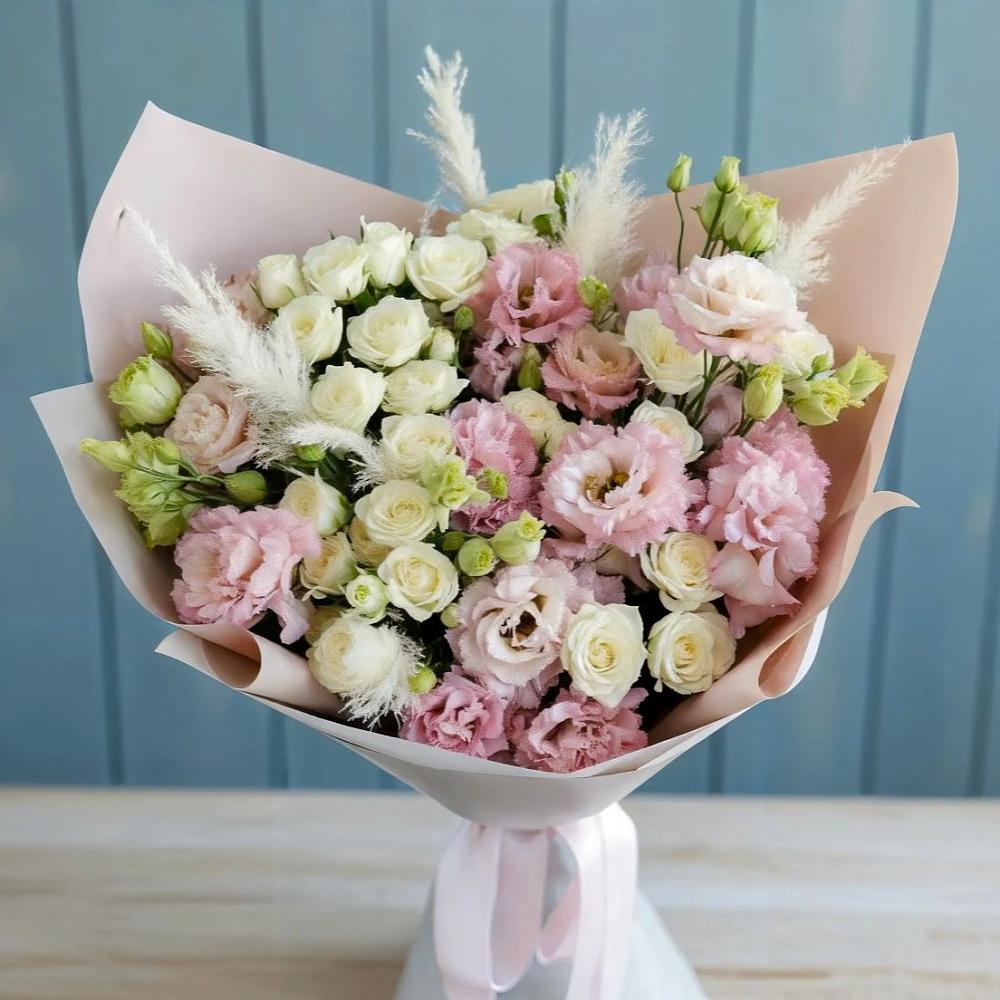 Букет цветов из: Альстромерии и Розы в Эртиле