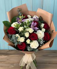 Букет цветов из:  Розы и Альстромерии в Эртиле