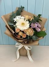 Букет цветов из:  Герберы и Хризантемы в Эртиле
