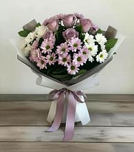 Букет цветов из:  Хризантемы и Розы в Эртиле