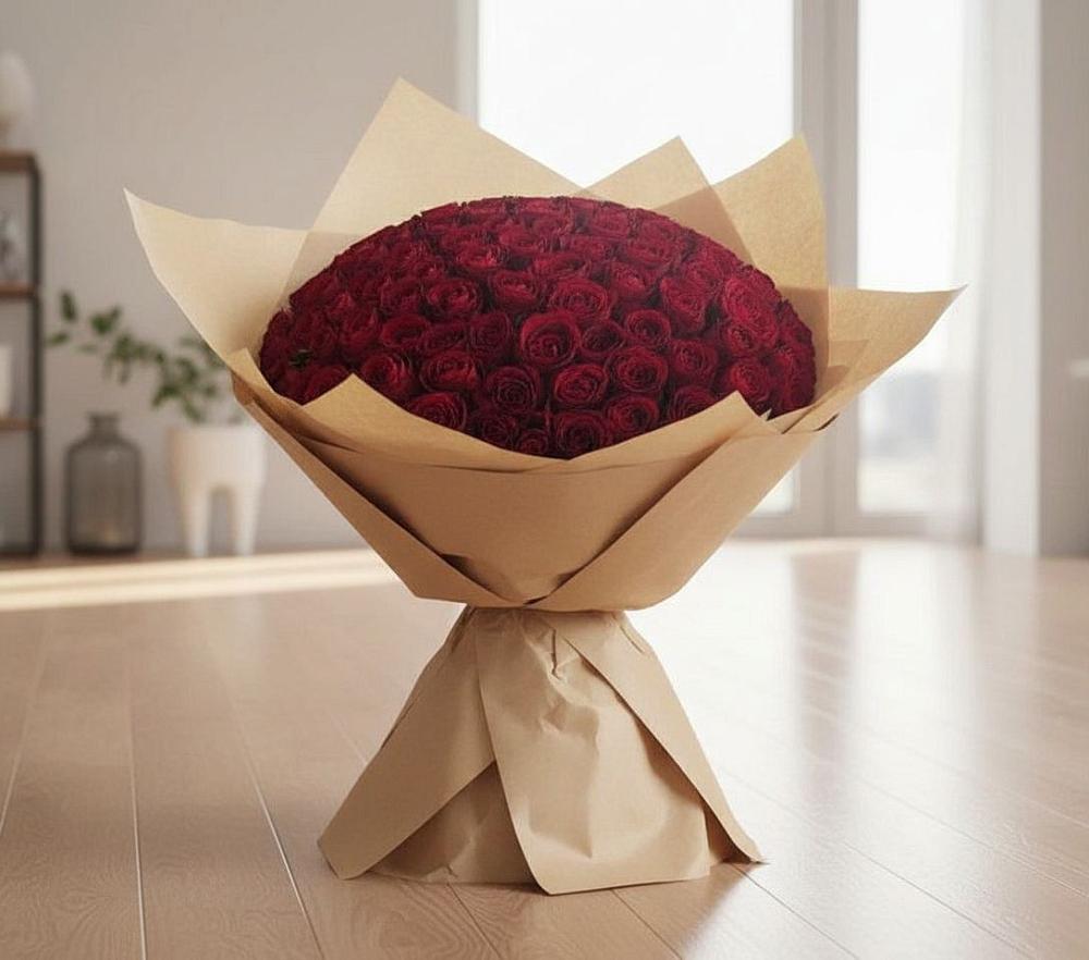 Букет 101 Красная роза в Эртиле