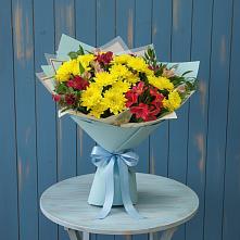 Букет цветов из:  Альстромерии и Хризантемы в Эртиле
