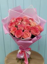 Букет 15 Розовых роз Равель в Эртиле