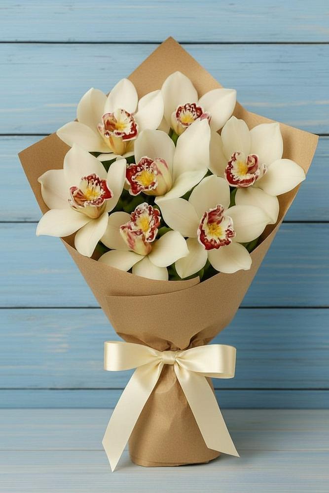 Букет цветов из: Орхидеи и Розы в Эртиле